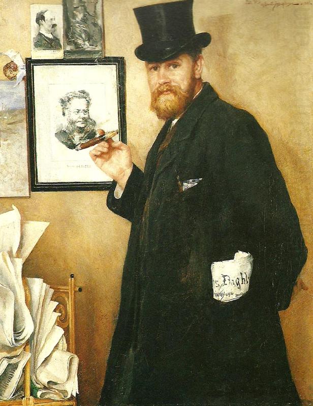 Ernst Josephson portratt av per staaff china oil painting image